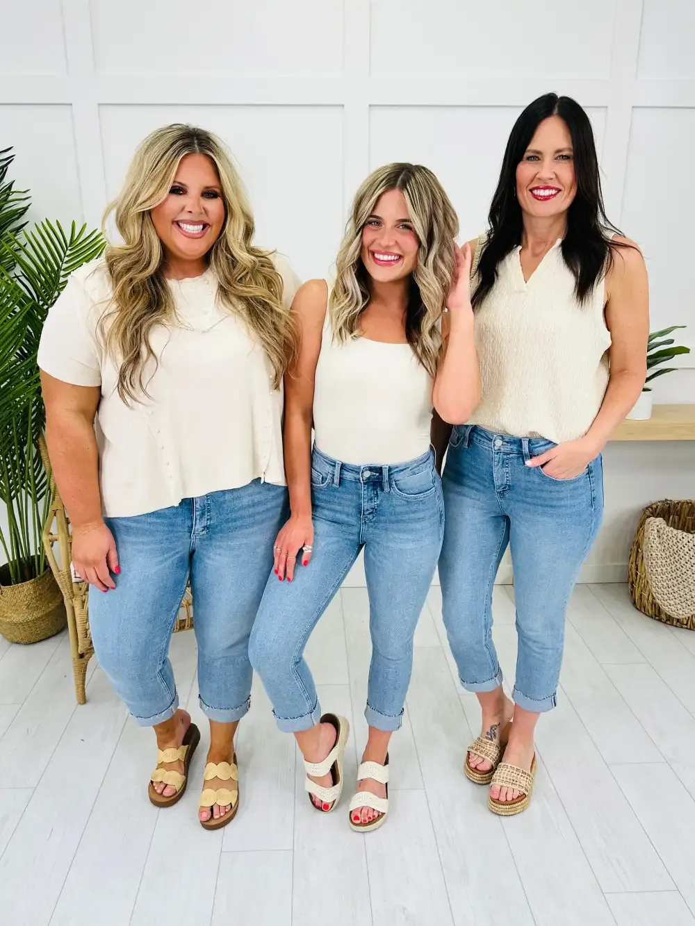 Dreaming of Summer Tummy Control Capri Jeans