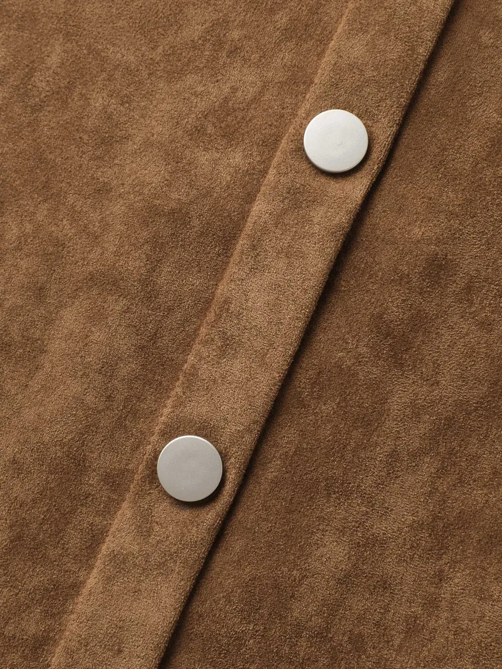 Suede Button Placket Sweetheart Midi Dress