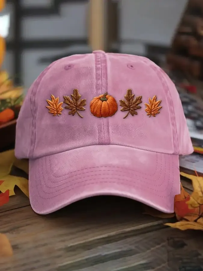 Unisex autumn season washed cotton hat