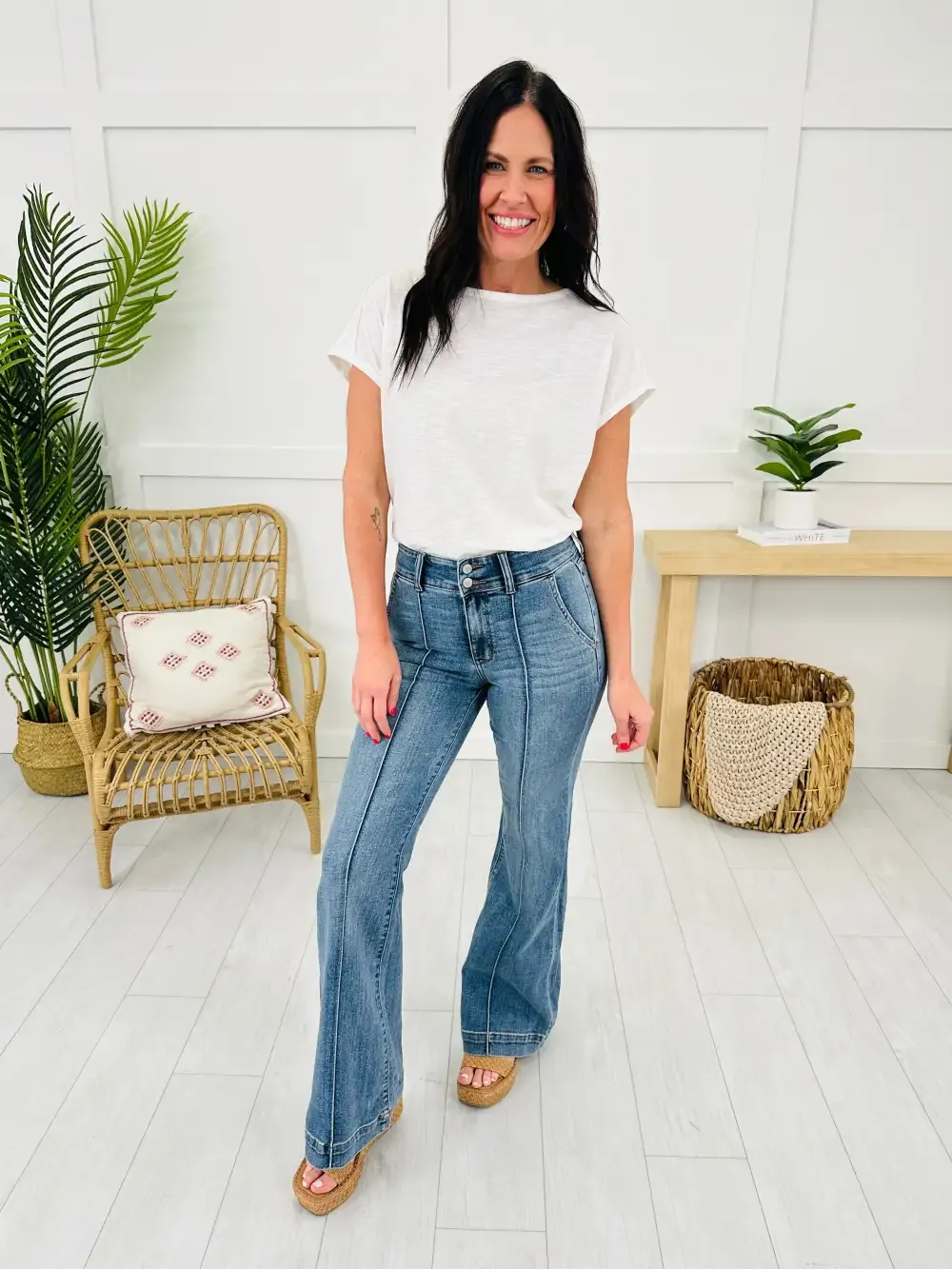 Judy Blue Stop and Stare Flare Jeans