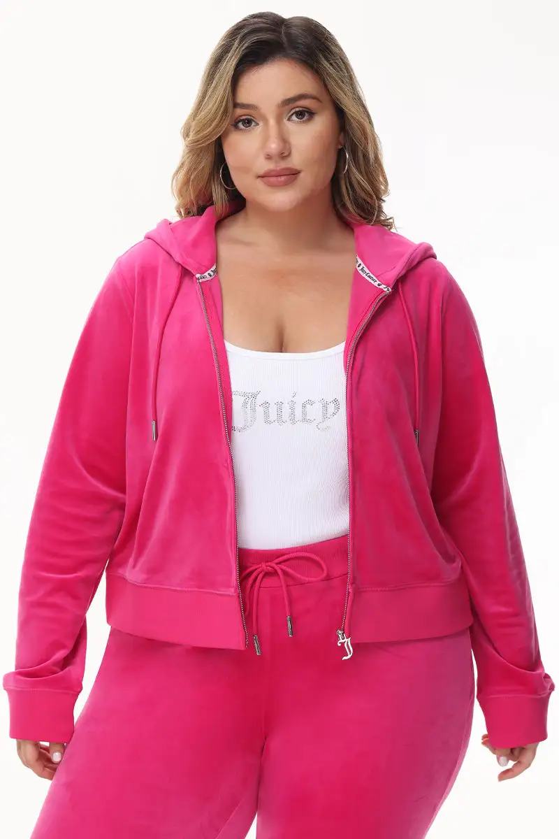 Bride Big Bling Velour Hoodie